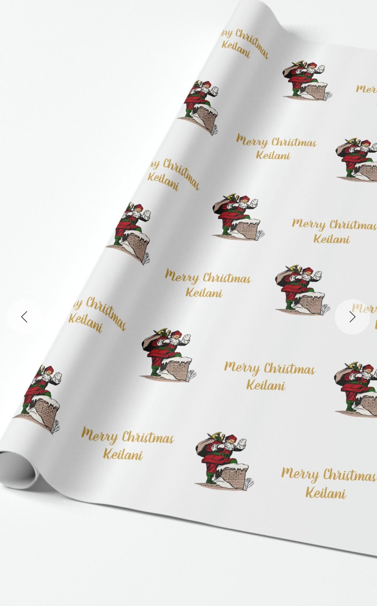 Custom Christmas Gift Wrap