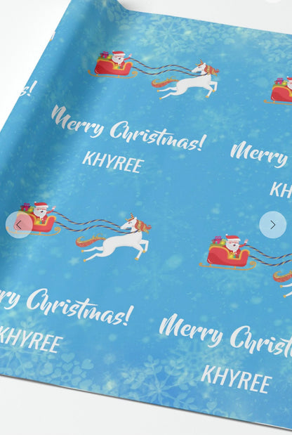 Custom Christmas Gift Wrap