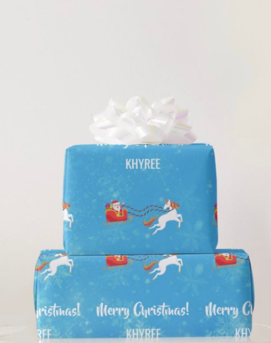 Custom Christmas Gift Wrap